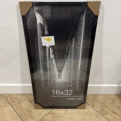 Doai Art Decorative Print, 16x32” – Black Frame