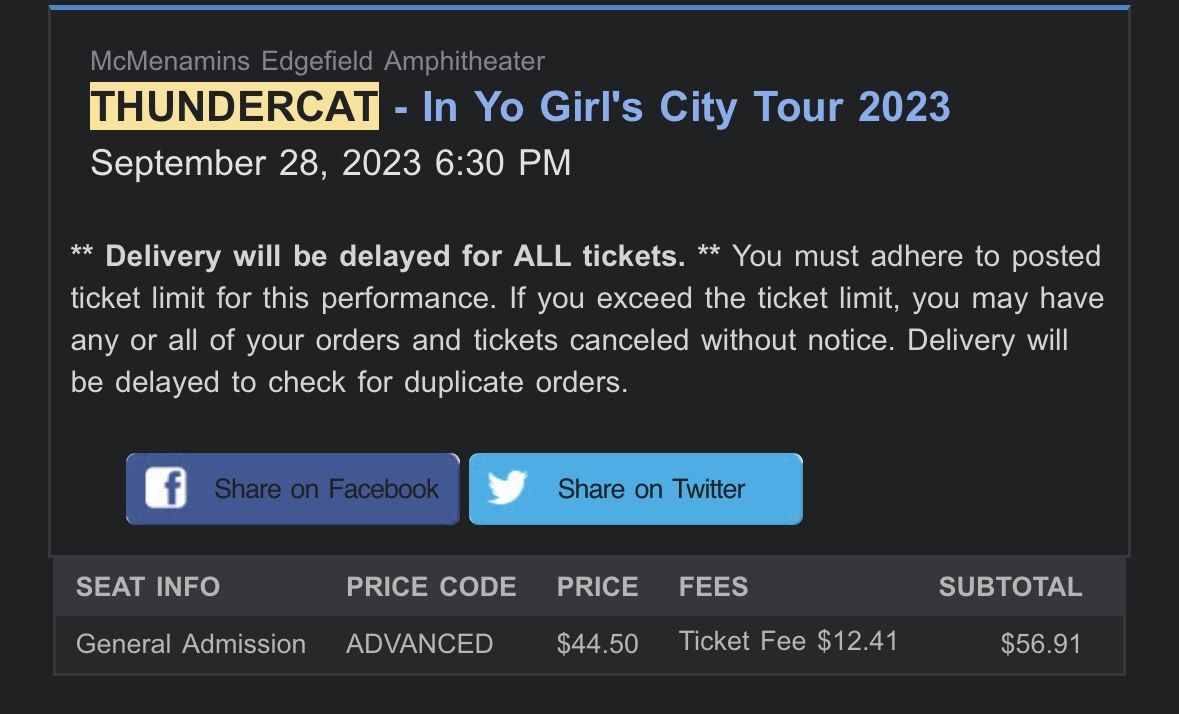 Thundercat Tickets