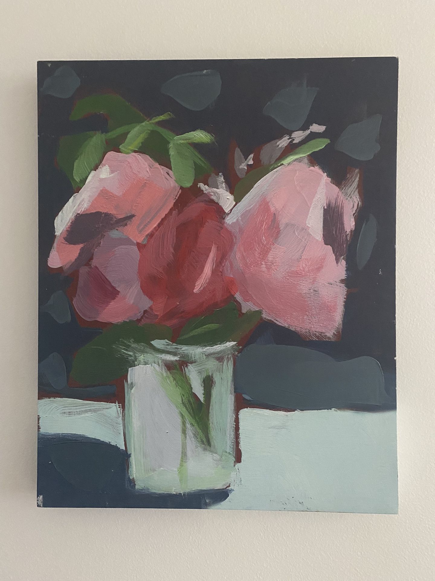 Set Of Two Painted Canvases