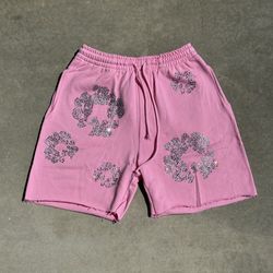 Denim Tear Rhinestone Shorts