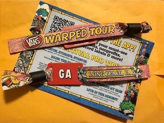 Warped Tour Long Beach Wristband FOR SALE