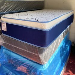 Twin Size Mattress 14” Inches Thick Pillow Top. New From Factory. Available All Size. Same Day Delivery