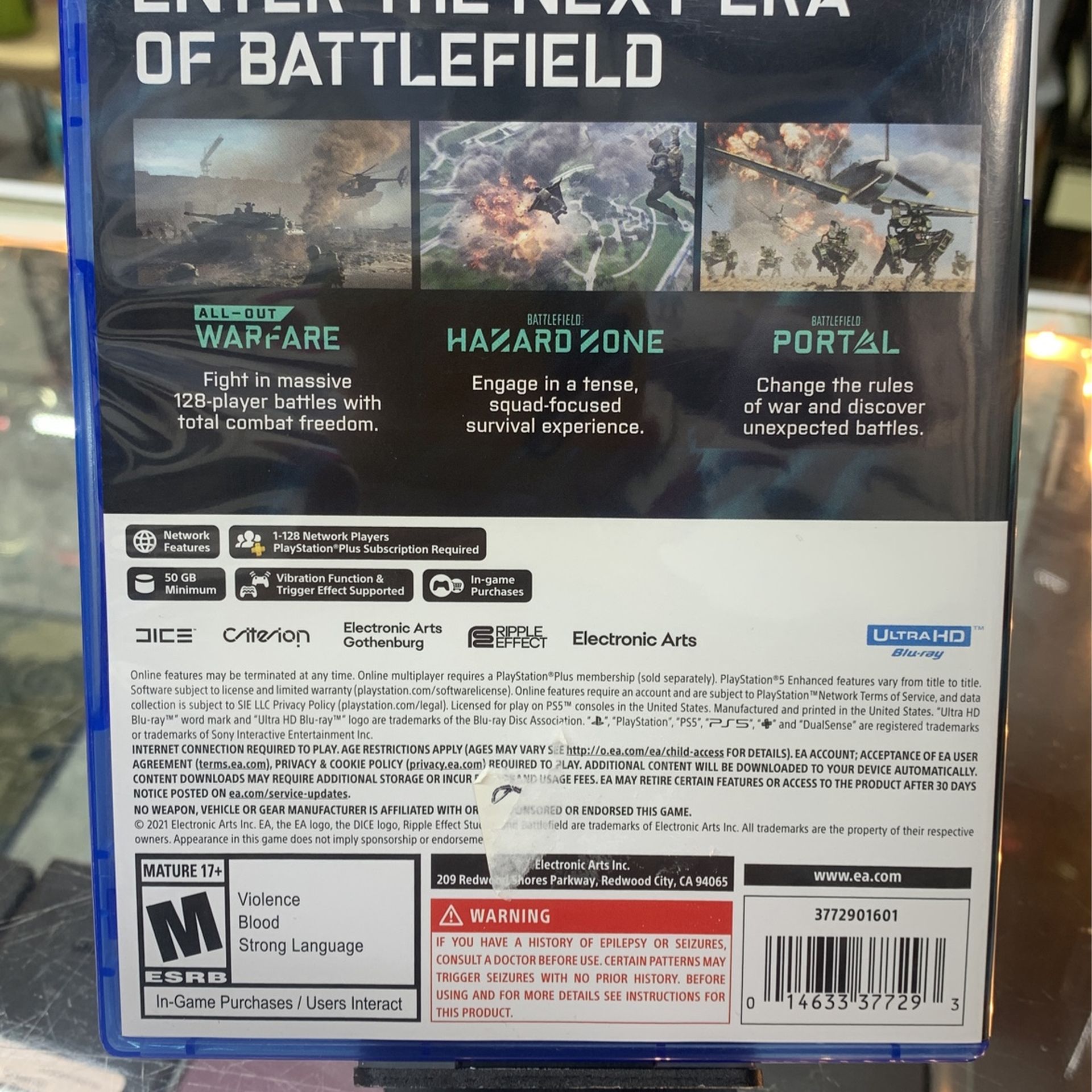 Battlefield 4 PS4 Back cover