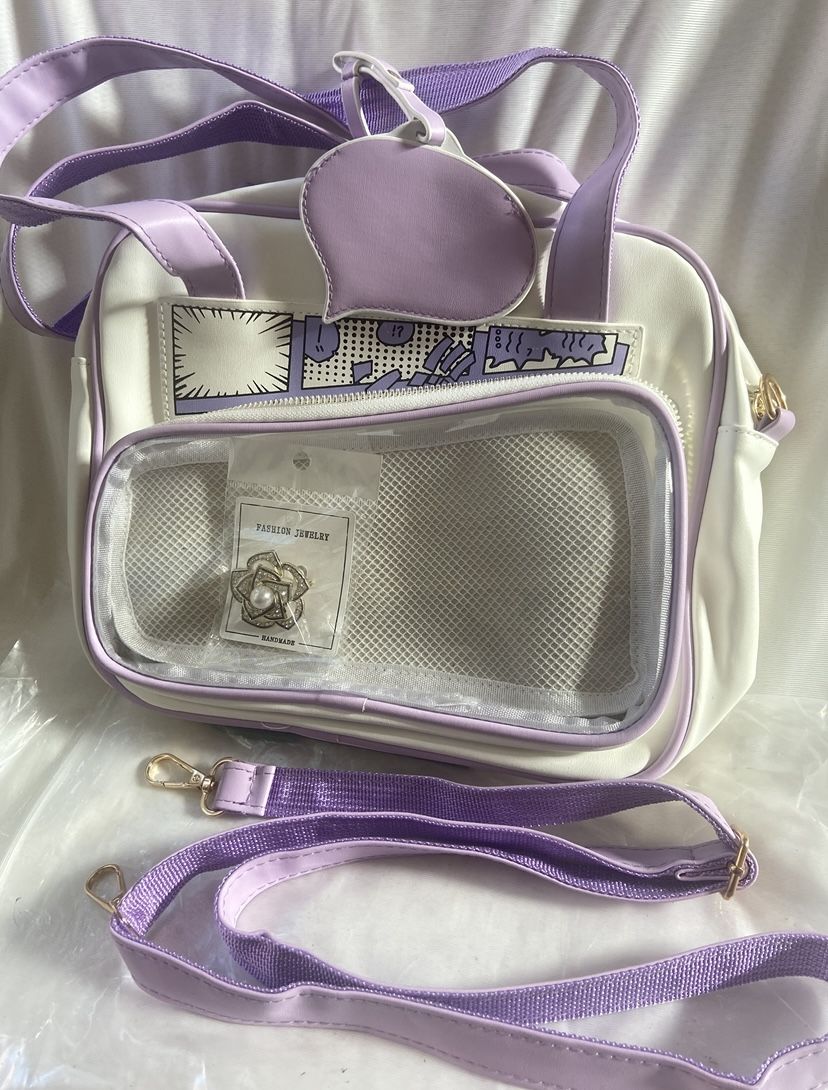 Brand: BlingKicks Ita Bag Cute Bag Kawaii Large Capacity Transparent Messenger Bag for Women