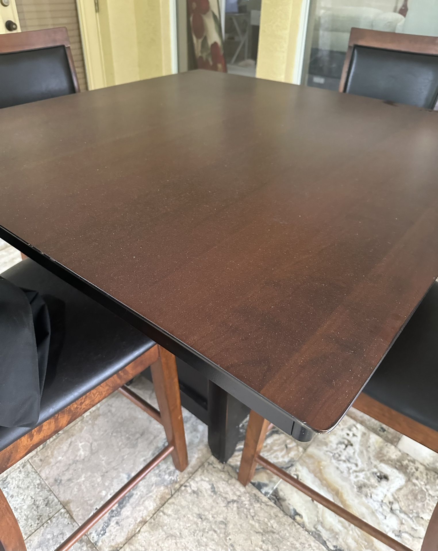 Cherry/brownish Dining Table With 4 Chairs $48