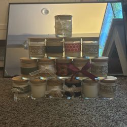Custom Made Cozy Cabin Style Wax Candles!!