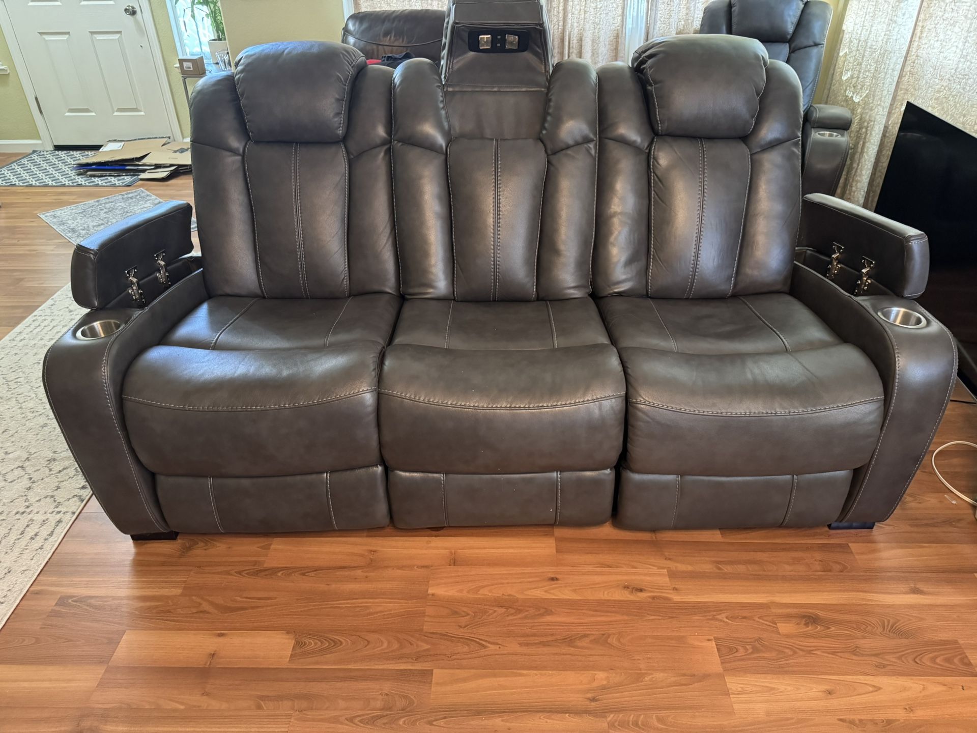 Power Reclining Couch And Recliner