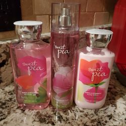 New 3 Pc B & B Sweet Pea Set