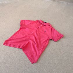 Polo Ralph Lauren Classic Fit Coral Red Pony Polo Shirt Mens Large