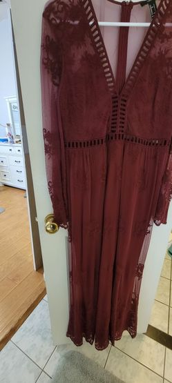 Forever 21 Burgundy Baby Shower/ Wedding Dress