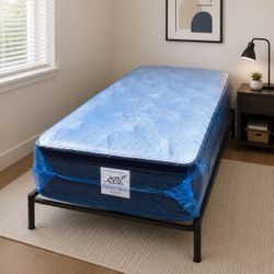 Brand New 14” Pillow Top Twin Size Mattress – Top Quality & Fast Same-Day Delivery 🚛 All Sizes Available!