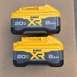 Dewalt 20v Powerpack Batteries 8.0 Ah XR Brand New Price For Both