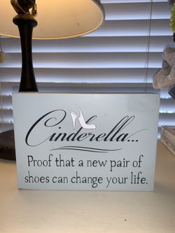 Decor ~ Super Cute Cinderella Sign