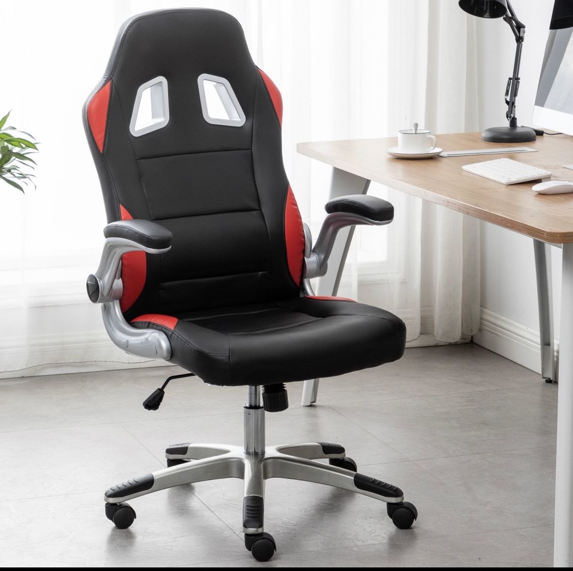 Ergonomic Tilt Orange Black Gaming Chair
