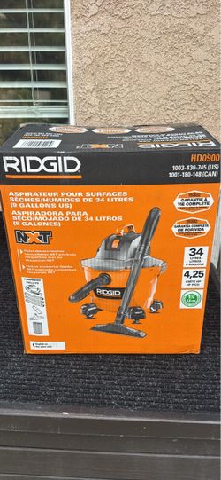 RIDGID HD0900 9-Gallon Wet/Dry Vac NXT