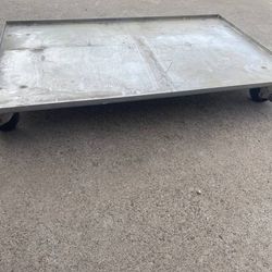heavy duty all metal moving dolly with locking casters