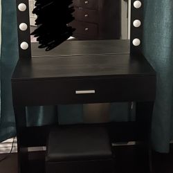 Vanity with lights