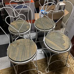 Vintage Ice Cream Parlor Chairs 