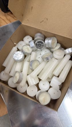Misc. Candles- Tea Lights, Votive, Small Pillar, Some Used