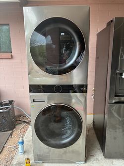 LG washer and dryer stack