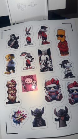 Laminated vinyl stickers