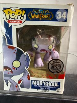 🔥 Rare 2014 World of Warcraft Mur'Ghoul Funko Pop #34 BlizzCon Exclusive