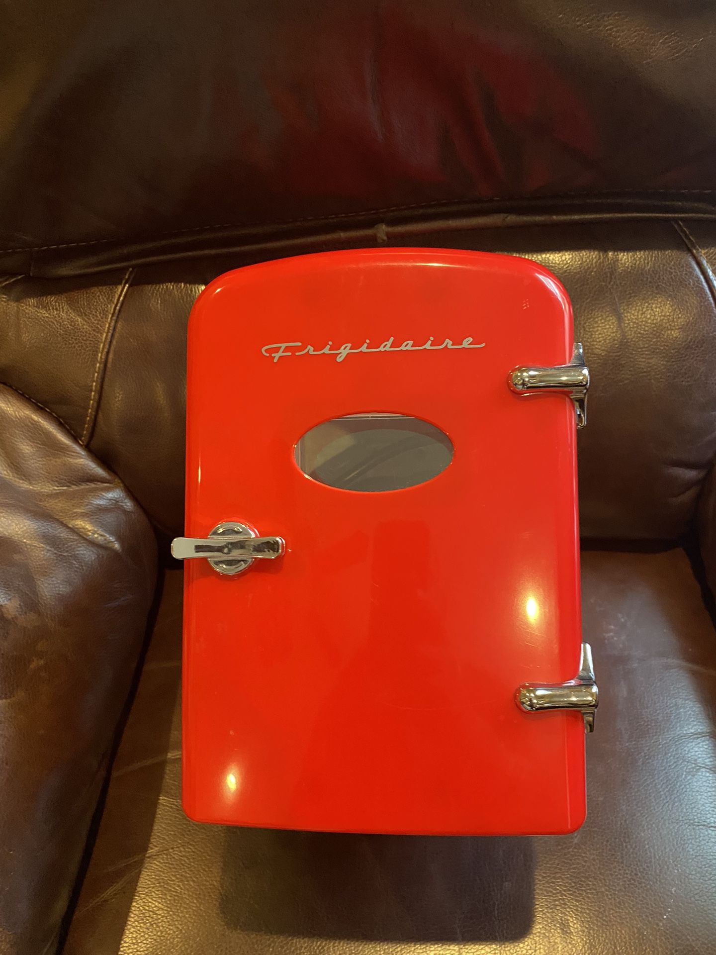 Red Frigidaire Mini Fridge
