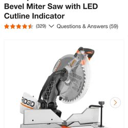 Ridgid 12 In. Dual Bevel Miter Saw