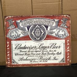 Old metal Tin sign in good condition👍🏻16”x13”
