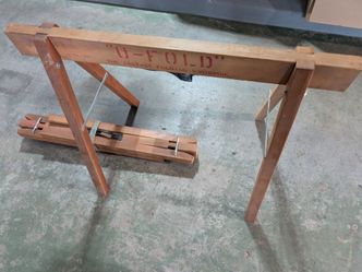 Wooden sawhorses U-Fold