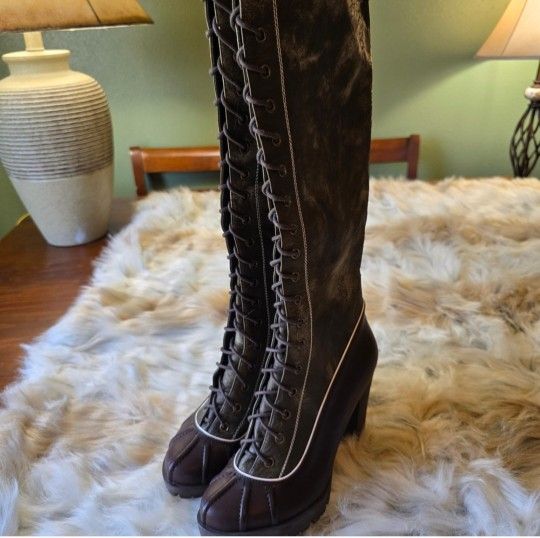 Luichiny 5 Inch Thigh High Duck Boots