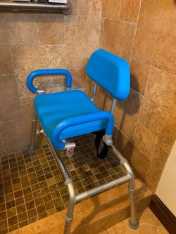Platinum Health Carousel Sliding Transfer Bench – Swivel Seat, Premium Model
