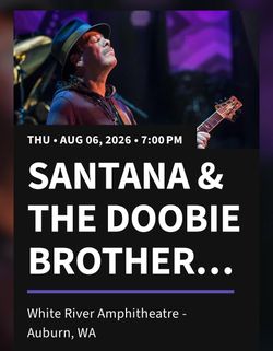 Santana Doobie bros ticket