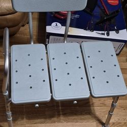 Transfer Bench Shower Chair – Adjustable – Great Condition