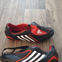 AUTHENTIC MEN'S ADIDAS PREDATOR TRX FG SOCCER CLEATS SHOES NC SIZE 10.5