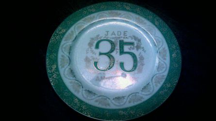 35th wedding plate