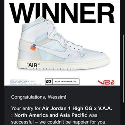 Jordan 1 High Alaska Virgil Abloh 