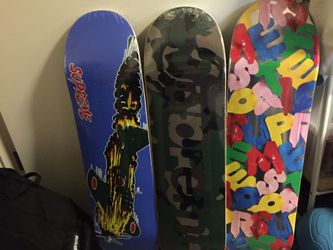 Supreme FW20 Skateboard (price is for both) - Jet Royal; Balloons Silver