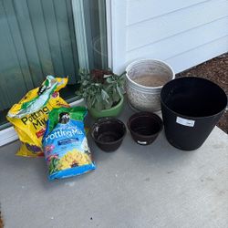 Flower Pots And Soil