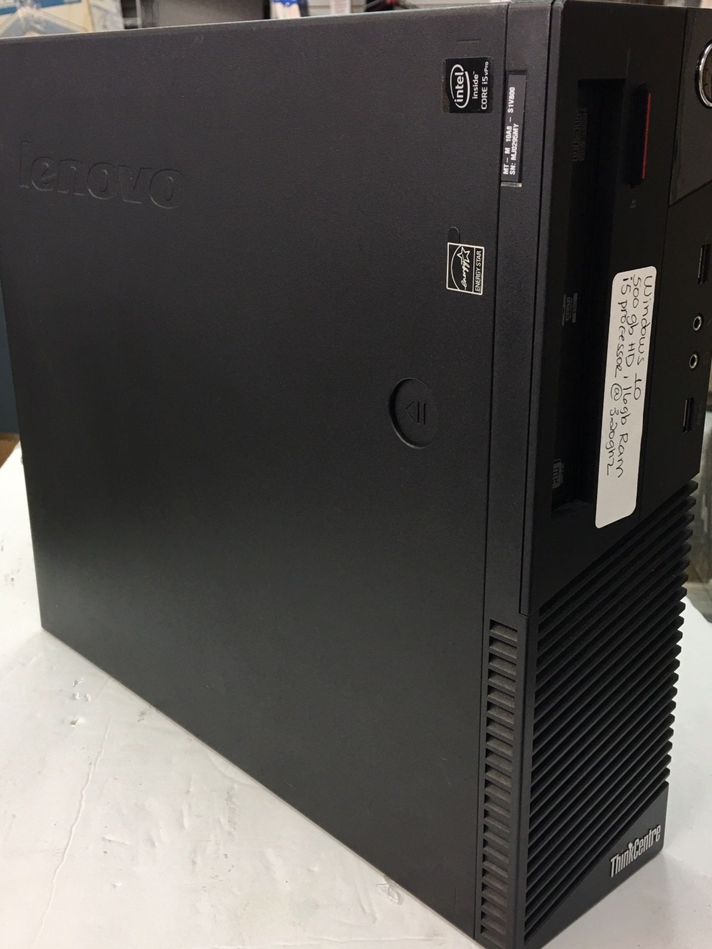 Lenovo Think Centre Computer CPU Tower i5 Processor @ 3.20ghz, 16gb RAM, 500gb HD,