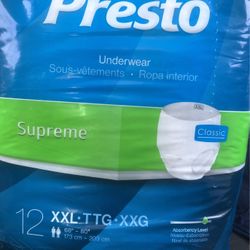 PRESTO UNDERWEAR SUPREME SIZE XXL