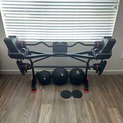BowFlex SelectTech 2080 Adjustable Barbell with Curl Bar and Additional Accessories 
