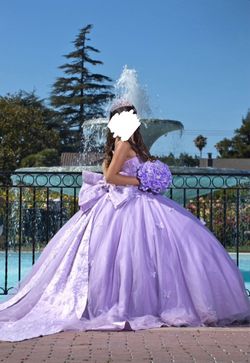 Quinceañera dress purple