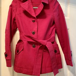 Banana Republic Womens Pink Coat, Size XS