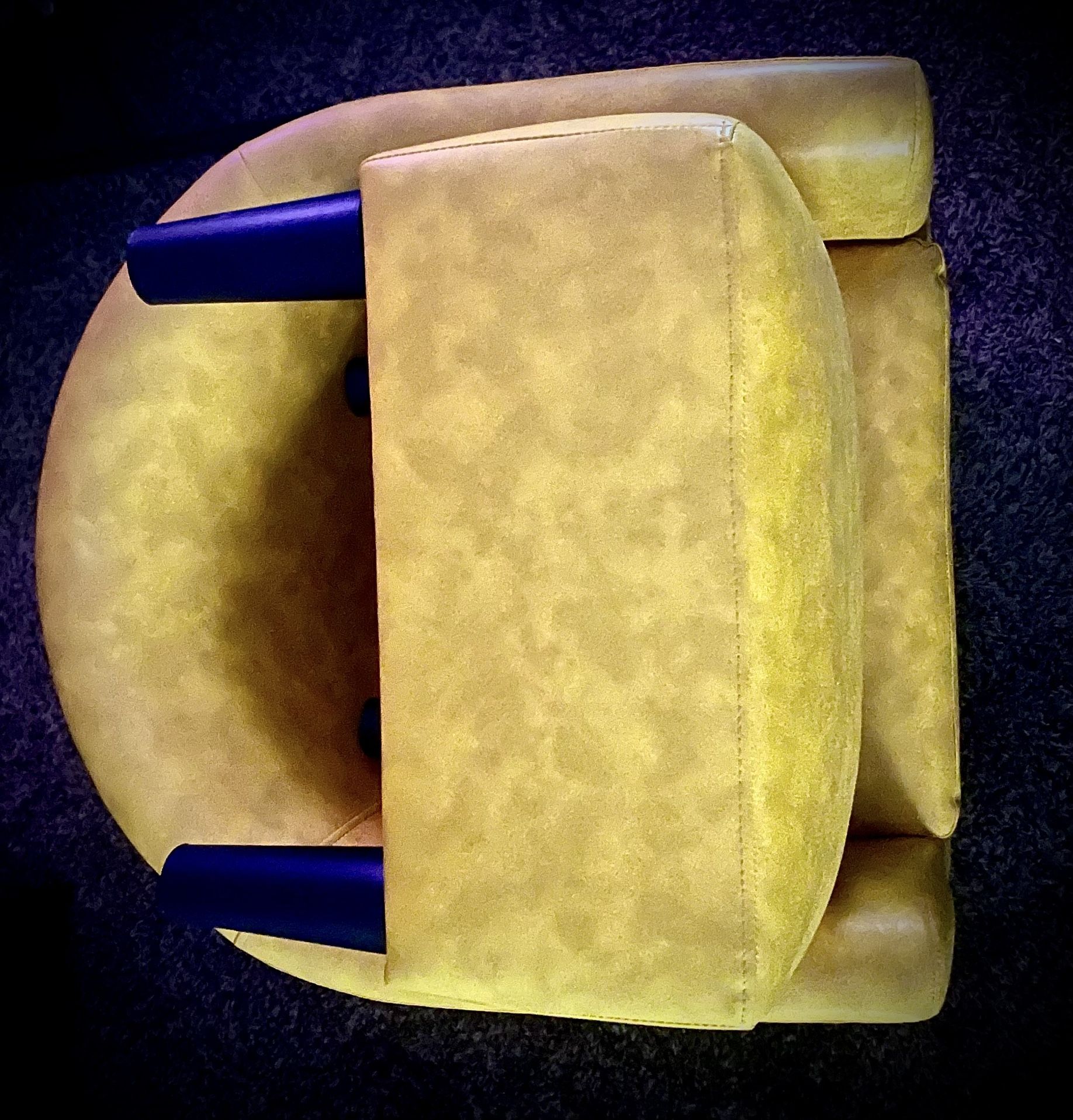 Mustard Corner Chair w/ Ottoman 