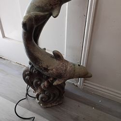 Beautiful Vintage dolphin fountain with pump included