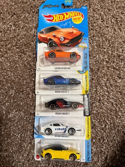Hot Wheels Nissan/Datsun Z Collection – 5-Car JDM Die-Cast Set