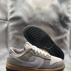 Nike dunk low suede and canvas