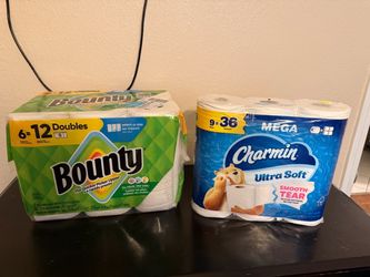 Bounty and charmin