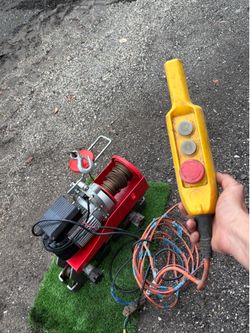 PITTSBURGH 2000 lb. Electric Hoist with Remote Control
